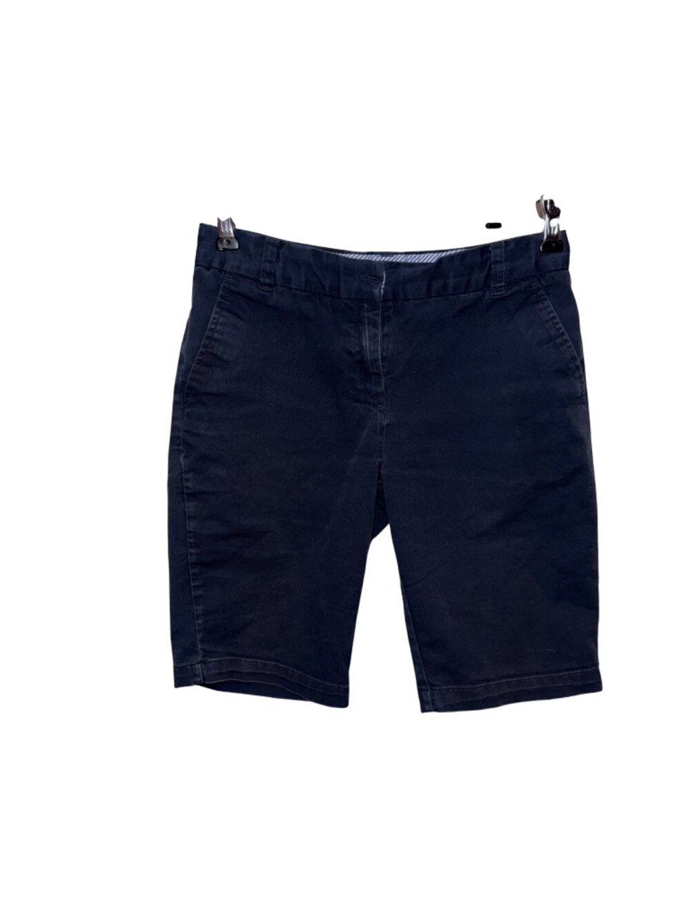 Tommy Hilfiger Girls Navy Blue Chino Shorts Size 12 Regular With Back Pockets